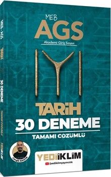 Yediiklim  MEB AGS KAYI Tarih Tamamı Çözümlü 30 Deneme