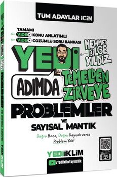 Yediiklim  Tüm Adaylar için Yedi Adımda Temelden Zirveye Problemler ve Sayısal Mantık Video Konu Anlatımlı Video Çözüml