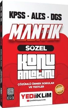 Yediiklim Yayınları KPSS ALES DGS Sözel Mantık Konu Anlatımı