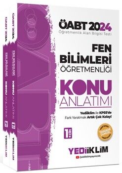 Yediiklim Yayınları 2024 ÖABT Fen Bilimleri Öğretmenliği Konu Anlatımı Set