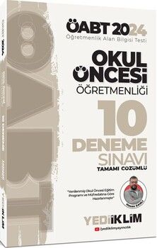 Yediiklim Yayınları 2024 ÖABT Okul Öncesi Öğretmenliği Tamamı Çözümlü 10 Deneme
