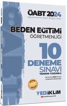 Yediiklim Yayınları 2024 ÖABT Beden Eğitimi Öğretmenliği Tamamı Çözümlü 10 Deneme Sınavı
