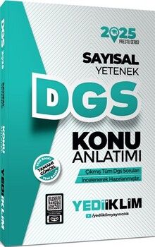 Yediiklim Yayınları 2025 DGS Sayısal Yetenek Konu Anlatımı