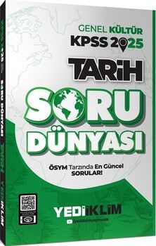 Yediiklim Yayınları 2025 KPSS Genel Kültür Tarih Soru Dünyası
