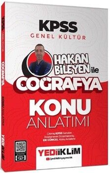 Yediiklim Yayınları 2025 KPSS Genel Kültür Hakan Bileyen ile Coğrafya Konu Anlatımı