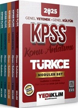 Yediiklim Yayınları 2025 KPSS Genel Yetenek Genel Kültür Konu Anlatımlı Modüler Set