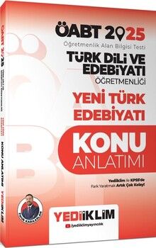 Yediiklim Yayınları 2025 ÖABT Türk Dili ve Edebiyatı Öğretmenliği Yeni Türk Edebiyatı Konu Anlatımı