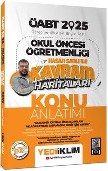 Yediiklim Yayınları 2025 ÖABT Okul Öncesi Öğretmenliği Hasan Sanlı ile Kavram Haritaları Konu Anlatımı
