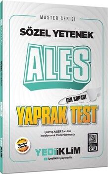 Yediiklim Yayınları Ales Sözel Yetenek Çek Kopart Yaprak Test