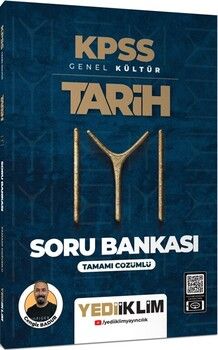 Yediiklim Yayınları KPSS Genel Kültür Tarih Tamamı Çözümlü Soru Bankası