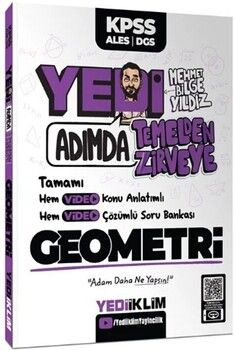 Yediiklim Yayınları 2025 KPSS ALES DGS 7 Yedi Adımda Geometri Konu Anlatımlı Soru Bankası