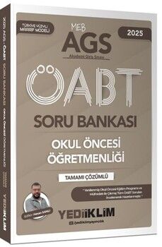 Yediiklim Yayınları 2025 MEB AGS ÖABT Okul Öncesi Öğretmenliği Tamamı Çözümlü Soru Bankası