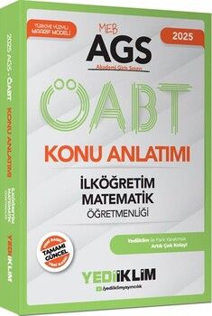 Yediiklim Yayınları 2025 MEB AGS ÖABT İlköğretim Matematik Öğretmenliği Konu Anlatımı
