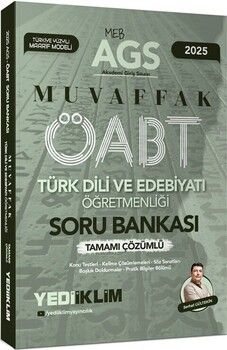 Yediiklim Yayınları 2025 MEB AGS ÖABT Türk Dili ve Edebiyatı Öğretmenliği Muvaffak Tamamı Çözümlü Soru Bankası