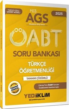 Yediiklim Yayınları 2025 MEB AGS ÖABT Türkçe Öğretmenliği Tamamı Çözümlü Soru Bankası