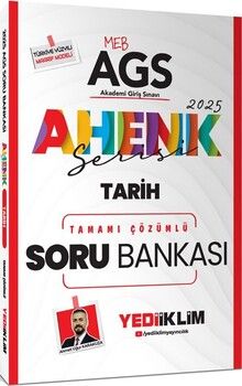Yediiklim Yayınları 2025 MEB AGS Ahenk Serisi Tarih Tamamı Çözümlü Soru Bankası