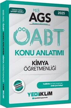 Yediiklim Yayınları 2025 MEB AGS ÖABT Kimya Öğretmenliği Konu Anlatımı