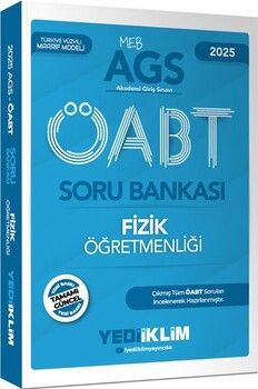 Yediiklim Yayınları 2025 MEB AGS ÖABT Fizik Öğretmenliği Soru Bankası
