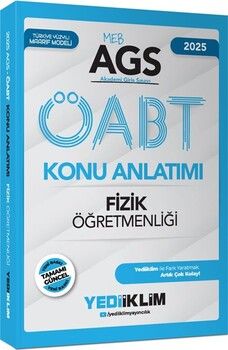 Yediiklim Yayınları 2025 MEB AGS ÖABT Fizik Öğretmenliği Konu Anlatımı