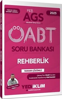 Yediiklim Yayınları 2025 MEB AGS ÖABT Rehberlik Tamamı Çözümlü Soru Bankası