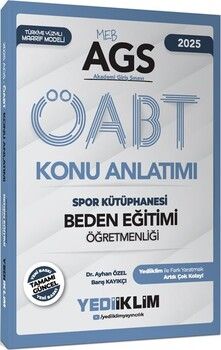 Yediiklim Yayınları 2025 MEB AGS ÖABT Beden Eğitimi Öğretmenliği Spor Kütüphanesi Konu Anlatımı
