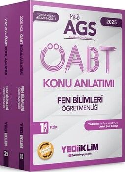 Yediiklim Yayınları 2025 MEBS AGS ÖABT Fen Bilimleri Öğretmenliği Konu Anlatımı