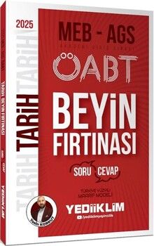 Yediiklim Yayınları 2025 MEB AGS ÖABT Tarih Beyin Fırtınası Soru Cevap