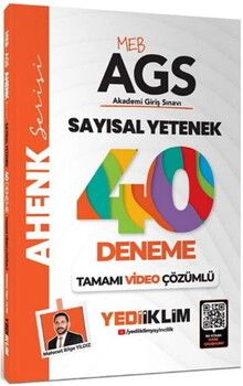Yediiklim Yayınları 2025 MEB AGS Sayısal Yetenek 40 Deneme