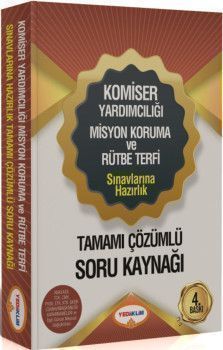 Yediiklim Yayınları Komiser Yardımcılığı Sınavlarına Hazırlık Tamamı Çözümlü Soru Kaynağı 4. Baskı