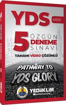 Yediiklim Yayınları YDS Tamamı Video Çözümlü Özgün 5 Deneme Sınavı