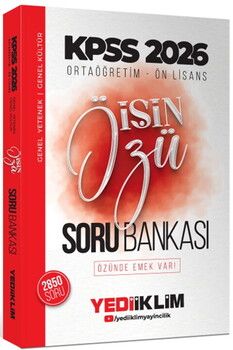 Yediiklim Yayınları 2026 Kpss Ortaöğretim Önlisans İŞİN ÖZÜ Tek Kitap Soru Bankası