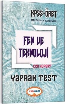 Yediiklim Yayınları 2022 KPSS Ortaöğretim Ön Lisans Genel Kültür Coğrafya Çek Kopart Yaprak Test