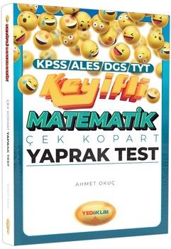 Yediiklim Yayınları 2022 KPSS Ortaöğretim Ön Lisans Genel Yetenek Matematik Çek Kopart Yaprak Test