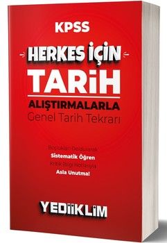 Yediiklim Yayınları KPSS Herkes İçin Tarih Araştırmalarla Genel Tarih Tekrarı