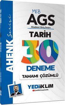 Yediiklim Yayınları MEB AGS Ahenk Tarih Tamamı Çözümlü 30 Deneme