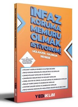 Yediiklim Yayınları İnfaz Koruma Memuru Olmak İstiyorum Mülakat Hazırlık Rehberi