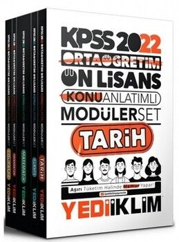 Yediiklim Yayınları 2022 KPSS Ortaöğretim Ön Lisans GY GK Konu Anlatımlı Modüler Set