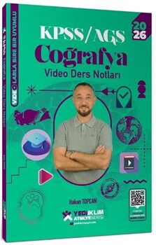 Yediiklim Yayınları 2026 KPSS Coğrafya Atölye Video Ders Notları