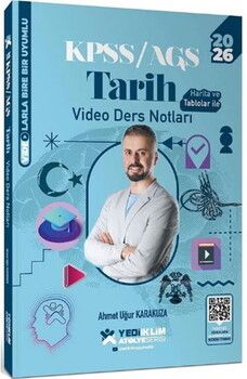 Yediiklim Yayınları 2026 KPSS Tarih Atölye Video Ders Notları