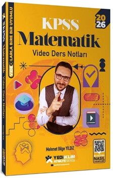 Yediiklim Yayınları 2026 KPSS Matematik Atölye Video Ders Notları