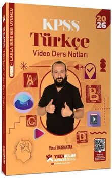 Yediiklim Yayınları 2026 KPSS Türkçe Atölye Video Ders Notları