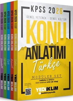 Yediiklim Yayınları 2026 KPSS Genel Yetenek Genel Kültür Konu Anlatımı Modüler Set