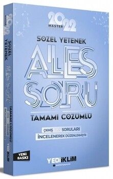 Yediiklim Yayınları 2022 Master Serisi Ales Sözel Yetenek Tamamı Çözümlü Soru Bankası