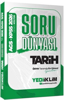 Yediiklim Yayınları 2026 KPSS AGS Genel Kültür Tarih Soru Dünyası