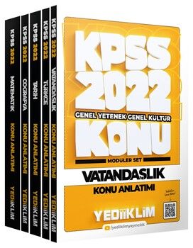 Yediiklim Yayınları 2022 KPSS Genel Yetenek Genel Kültür Konu Anlatımlı Modüler Set