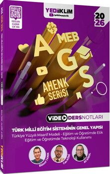 Yediiklim Yayınları 2026 MEB AGS Ahenk Serisi Türk Milli Eğitim Sisteminin Genel Yapısı Video Ders Notları
