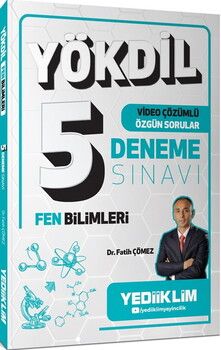 Yediiklim Yayınları YÖKDİL Fen Bilimleri Tamamı Video Çözümlü 5 Deneme