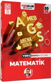 Yediiklim Yayınları 2026 MEB AGS Ahenk Serisi Matematik Video Ders Notları