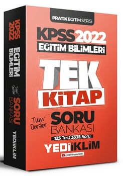 Yediiklim Yayınları 2022 KPSS Pratik Eğitim Serisi Eğitim Bilimleri Tek Kitap Soru Bankası