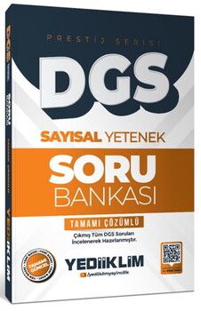 Yediiklim Yayınları 2026 DGS Prestij Serisi Sayısal Yetenek Tamamı Çözümlü Soru Bankası